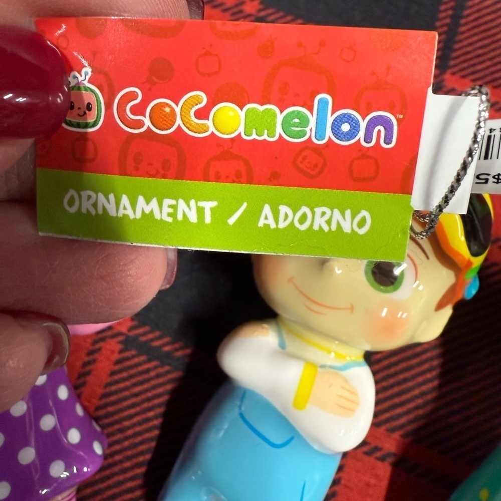 3 Cocomelon Shatterproof Christmas Ornaments JJ, Yoyo and Tomtom BRAND NEW - Picture 3 of 8